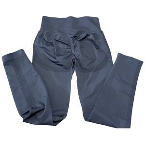 Charcoal Gray Scrunch Butt Lift Leggings High Waisted Yoga Pants Size Small